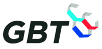 A green background with the word " bt ".