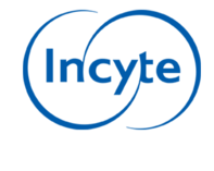 A blue circle with the word incyte written in it.